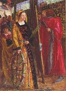 Dante Gabriel Rossetti St Catherine (mk28) oil on canvas